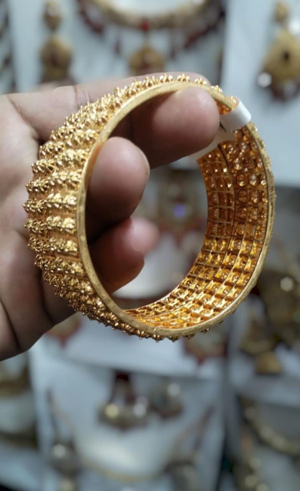 Golden Brass Bangles For Women