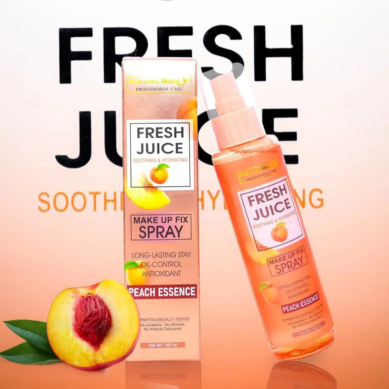 Fruit Of Wokali Makeup Fix Spray With Peach Essence